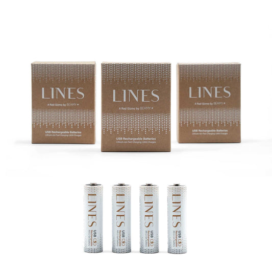 3 Pack Bundle AA USB-C Rechargeable Batteries