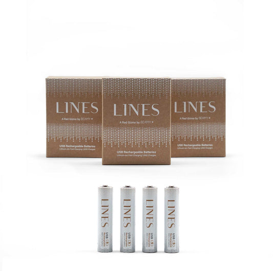 3 Pack Bundle AAA USB-C Rechargeable Batteries