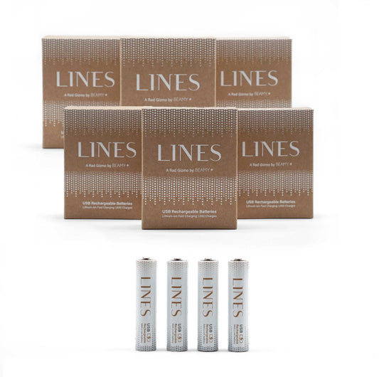 6 Pack Bundle AAA USB-C Rechargeable Batteries